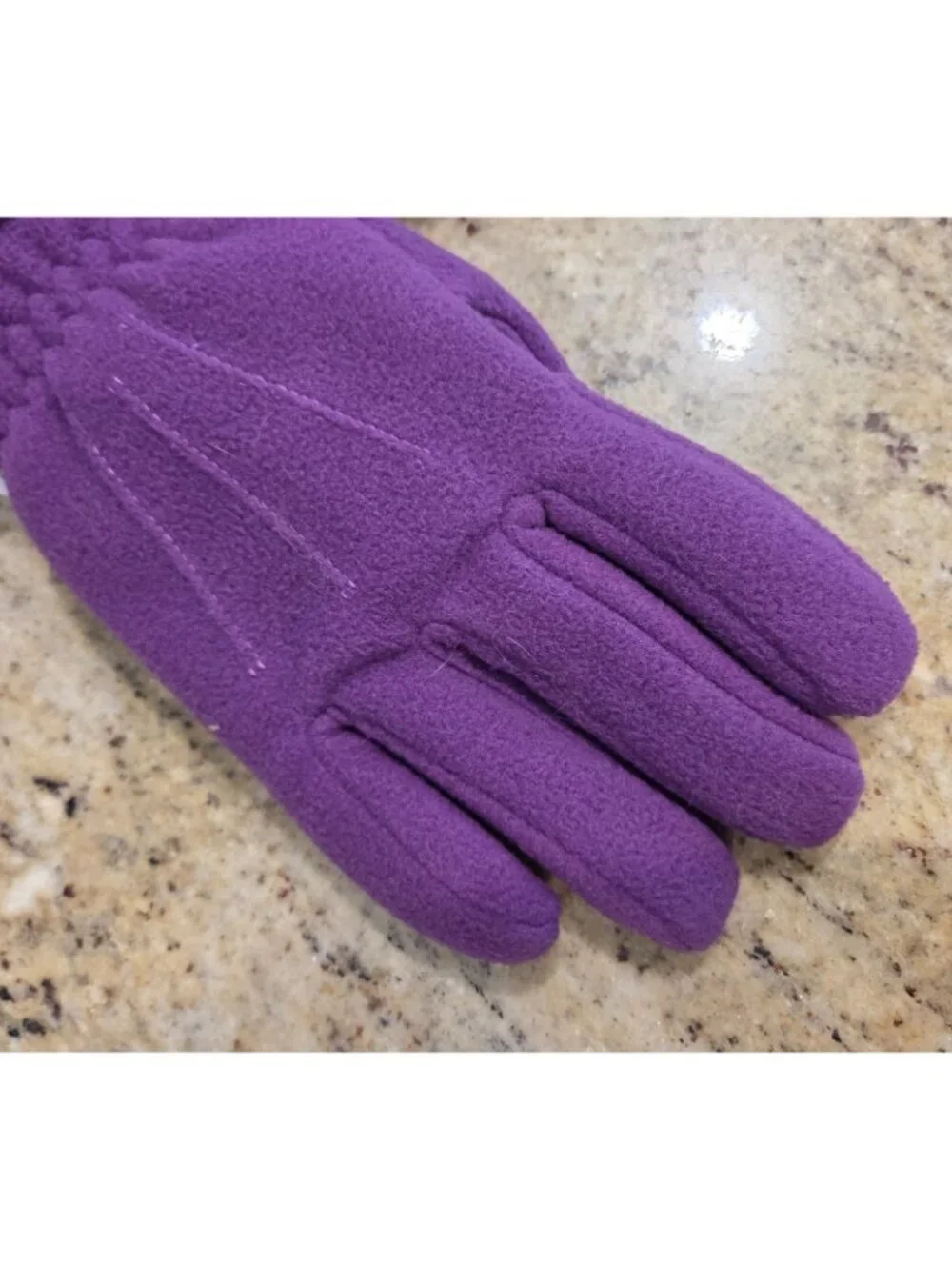 New! Broner Purple Fleece Water Proof Liner Winter Gloves Women Sz M/L Thinsulat